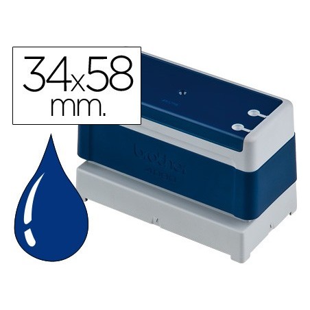 Sello automatico brother 34 mm x 58 mm azul