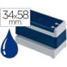 Sello automatico brother 34 mm x 58 mm azul