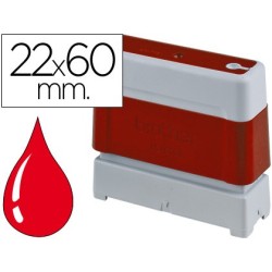 Sello automatico brother 22 mm x 60 mm rojo