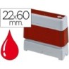 Sello automatico brother 22 mm x 60 mm rojo