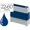 Sello automatico brother 22 mm x 60 mm azul