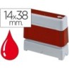 Sello automatico brother 14 mm x 38 mm rojo