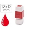 Sello automatico brother 12 mm x 12 mm rojo