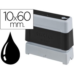 Sello automatico brother 10 mm x 60 mm negro