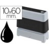 Sello automatico brother 10 mm x 60 mm negro
