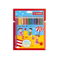 Lapices de colores stabilo trio caja de 18 colores