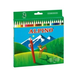 Lapices de colores alpino 658 caja de 24 colores largos
