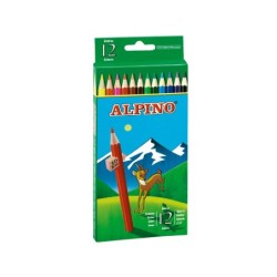 Lapices de colores alpino 654 caja de 12 colores largos