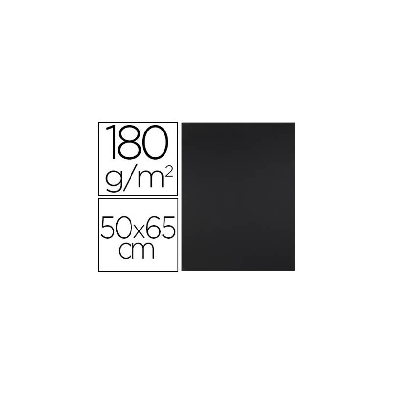 Cartulina liderpapel 50x65 cm 180g/m2 negro