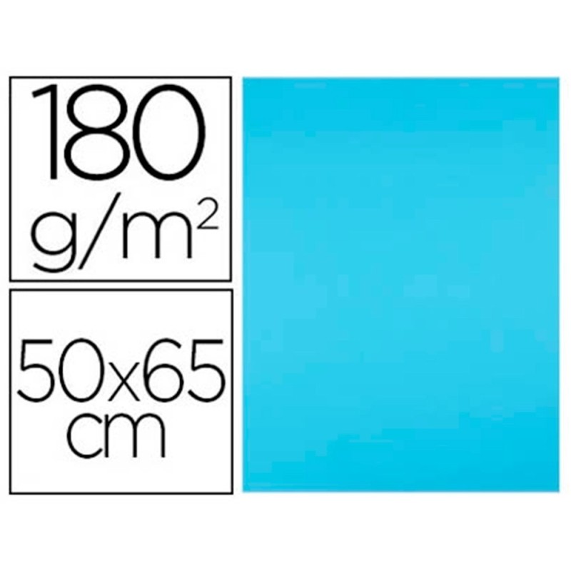 Cartulina liderpapel 50x65 cm 180g/m2 celeste