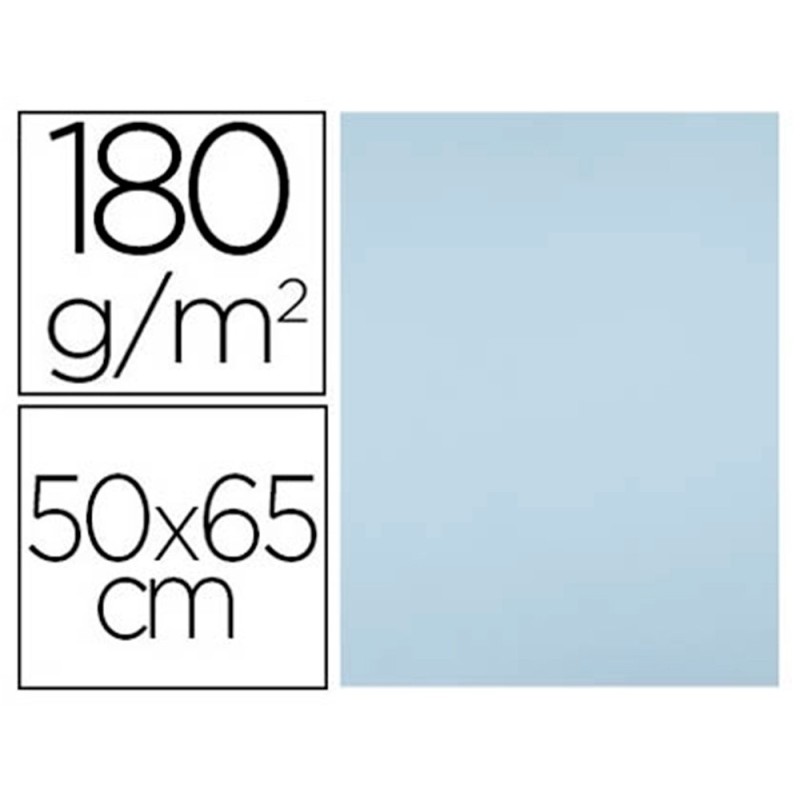 Cartulina liderpapel 50x65 cm 180g/m2 azul