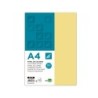 Papel color liderpapel a4 80gr amarillo paquete de 100 hojas