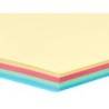 Papel color liderpapel a4 80gr 4 colores surtidos paquete de 100 hojas