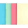 Papel color liderpapel a4 80gr 4 colores surtidos paquete de 100 hojas