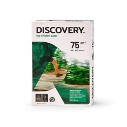 Papel fotocopiadora discovery din a4 75 gramos papel multiuso ink-jet y laser paquete de 500 hojas