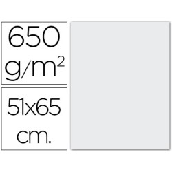 Cartulina extra blanca 650 gr 51x65 cm unidad
