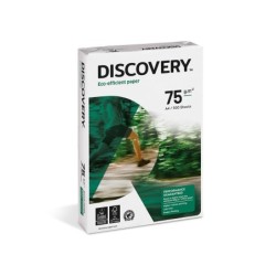Papel fotocopiadora discovery din a4 75 gramos papel multiuso ink-jet y laser paquete de 500 hojas