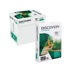 Papel fotocopiadora discovery din a4 75 gramos papel multiuso ink-jet y laser paquete de 500 hojas