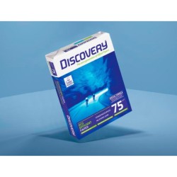 Papel fotocopiadora discovery din a4 75 gramos papel multiuso ink-jet y laser paquete de 500 hojas