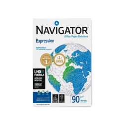 Papel fotocopiadora navigator din a3 90 gramos papel multiuso ink-jet y laser paquete de 500 hojas