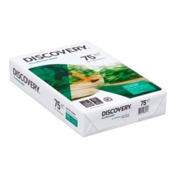 Papel fotocopiadora discovery din a4 75 gramos papel multiuso ink-jet y laser paquete de 500 hojas