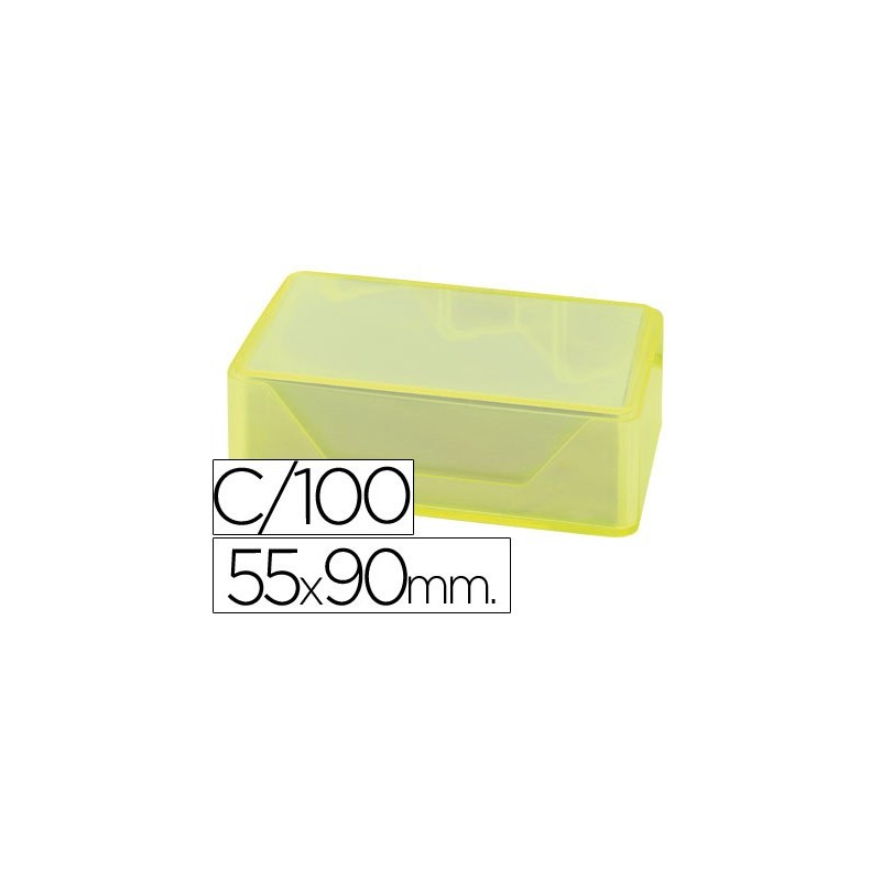 Tarjeta de visita liderpapel 90x55mm blanca 250g/m2 caja de 100 unidades