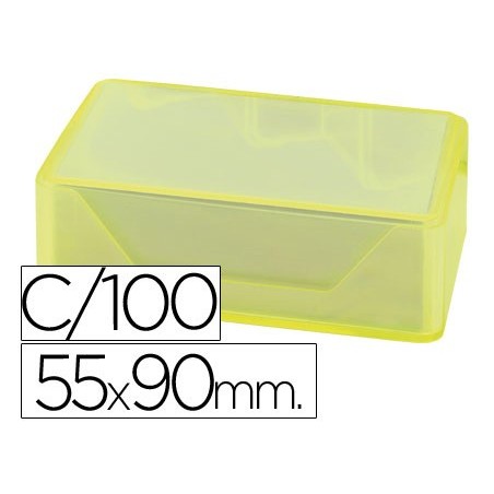 Tarjeta de visita liderpapel 90x55mm blanca 250g/m2 caja de 100 unidades