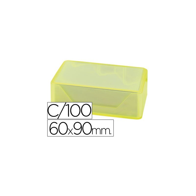 Tarjeta de visita liderpapel 90x60mm blanca 250g/m2 caja de 100 unidades