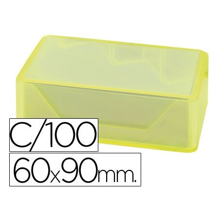 Tarjeta de visita liderpapel 90x60mm blanca 250g/m2 caja de 100 unidades