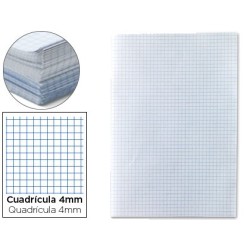 Papel florete liderpapel cuadro 4mm 60 gr paquete de 250 hojas