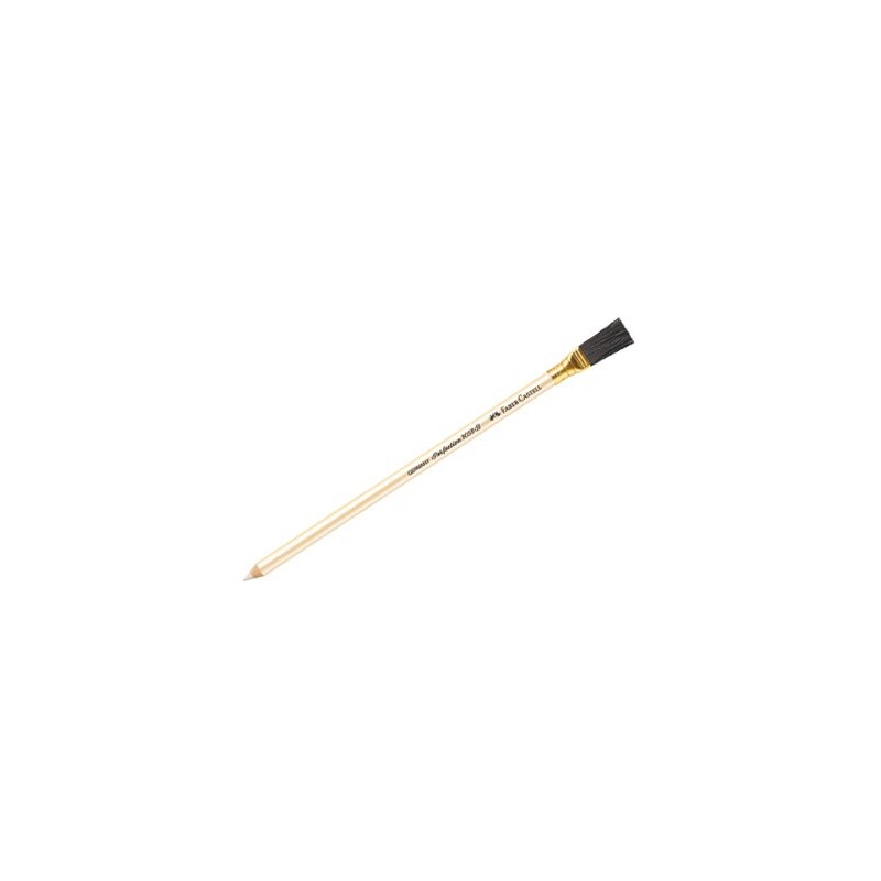 Lapiz faber castell mina de goma con escobilla unidad