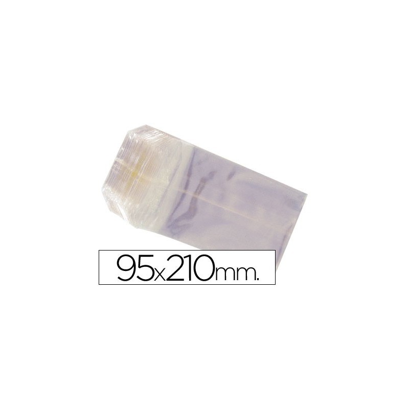 Bolsa celofan 95x210 mm paquete 100 unidades