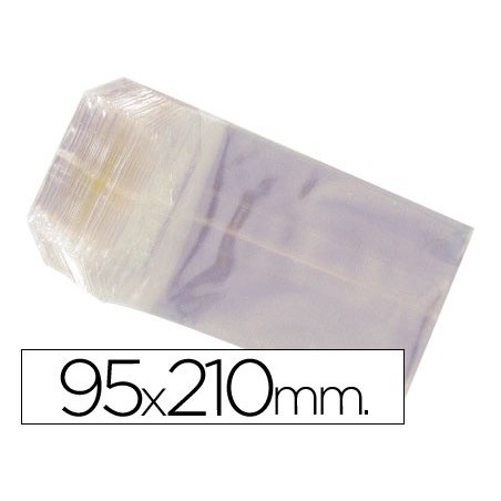 Bolsa celofan 95x210 mm paquete 100 unidades