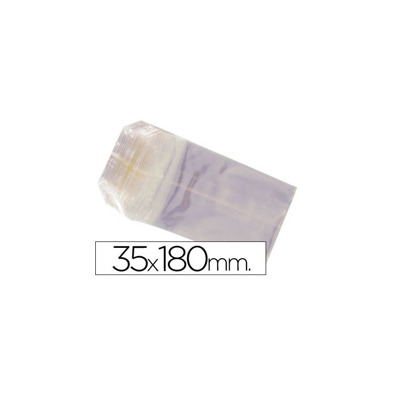 Bolsa celofan 35x180 mm paquete 100 unidades