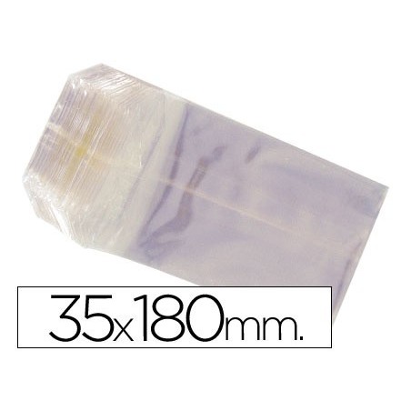 Bolsa celofan 35x180 mm paquete 100 unidades