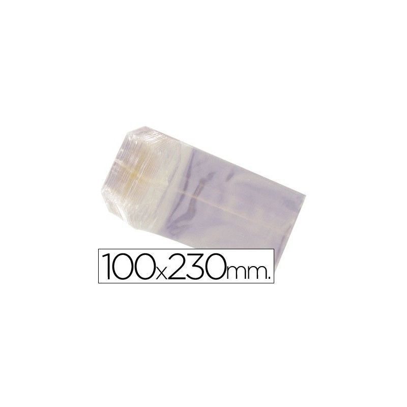 Bolsa celofan 100x230 mm paquete 100 unidades