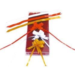 Cinta para hacer lazos blanco 130 cm x 31 mm unidad