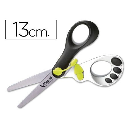 Tijera escolar maped magic up koopy 13cm con resorte para facilitar la accion del corte unidad