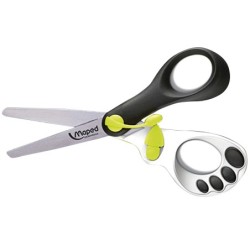 Tijera escolar maped magic up koopy 13cm con resorte para facilitar la accion del corte unidad