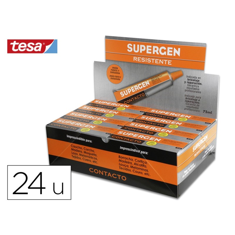Pegamento supergen contacto 75 ml unidad Pegamento supergen contacto 75 ml unidad