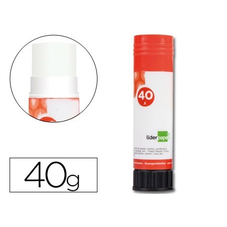 Pegamento liderpapel en barra 40 gr unidad