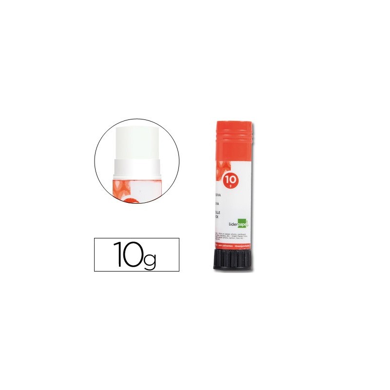 Pegamento liderpapel en barra 10 gr unidad