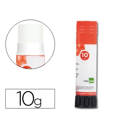 Pegamento liderpapel en barra 10 gr unidad