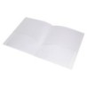 Carpeta liderpapel dossier dos bolsas canguro 45684 polipropileno din a4 transparente