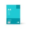 Papel liderpapel a4 80g/m2 sin taladros cuadro 4 mm paquete de 100 hojas