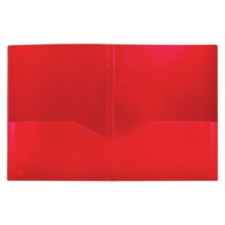Carpeta liderpapel dossier dos bolsas canguro 45680 polipropileno din a4 roja