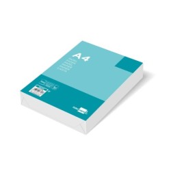 Papel liderpapel a4 80g/m2 sin taladros cuadro 4 mm paquete de 100 hojas