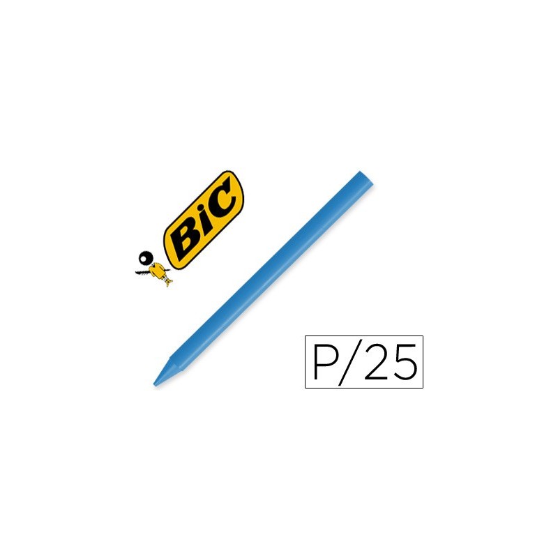 Lapices plastidecor unicolor azul claro-29 caja con 25 lapices