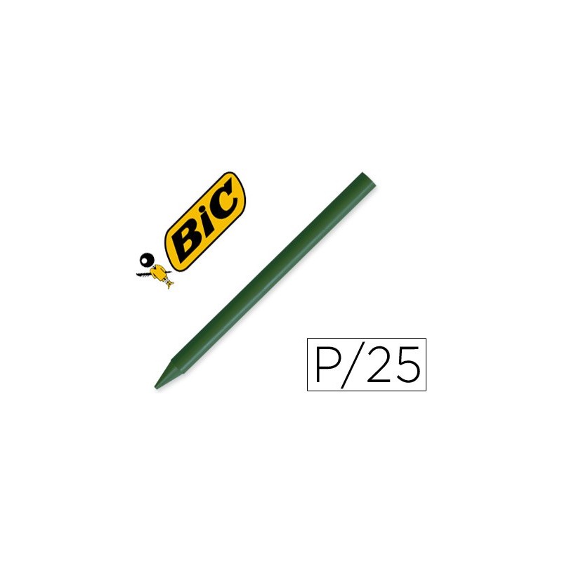 Lapices plastidecor unicolor verde oscuro-02 caja con 25 lapices