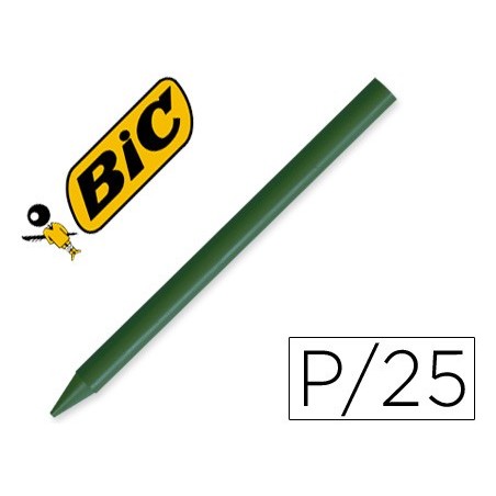 Lapices plastidecor unicolor verde oscuro-02 caja con 25 lapices
